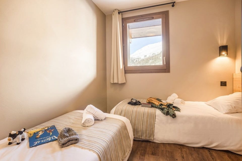 Drift to sleep in a comfortable bed after a wonderful day outside.