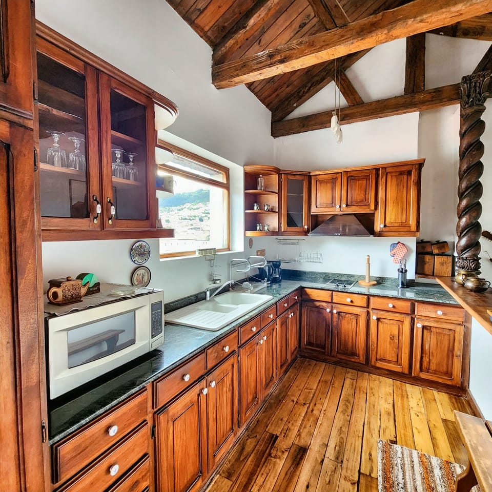 Family Loft, Multiple Beds, City View | Private kitchen
