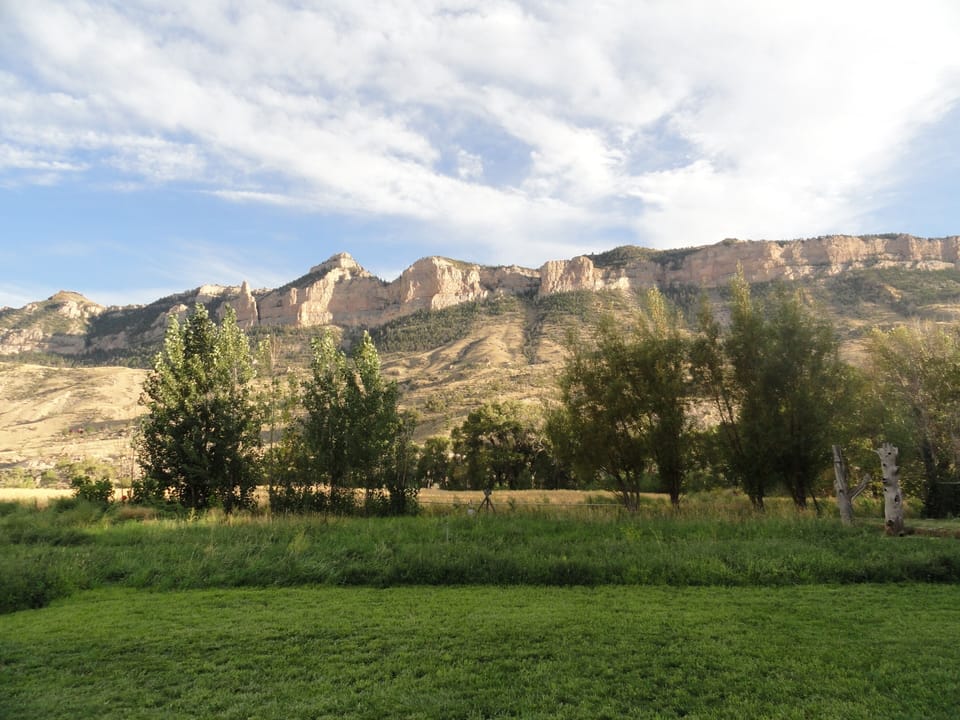 View of Sheep Mountain to the south.