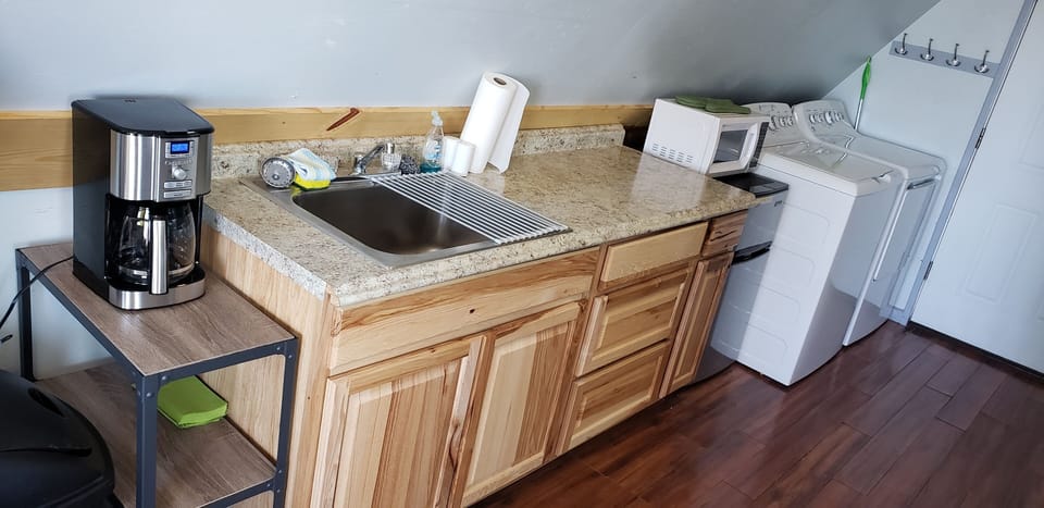 kitchen and laundry area
