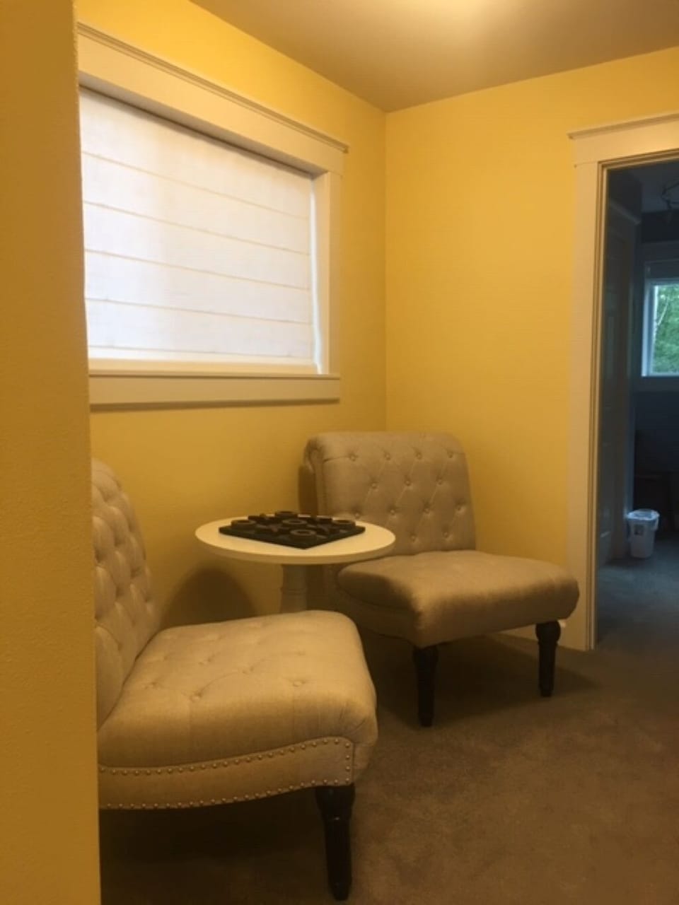 Upstairs hallway with sitting area