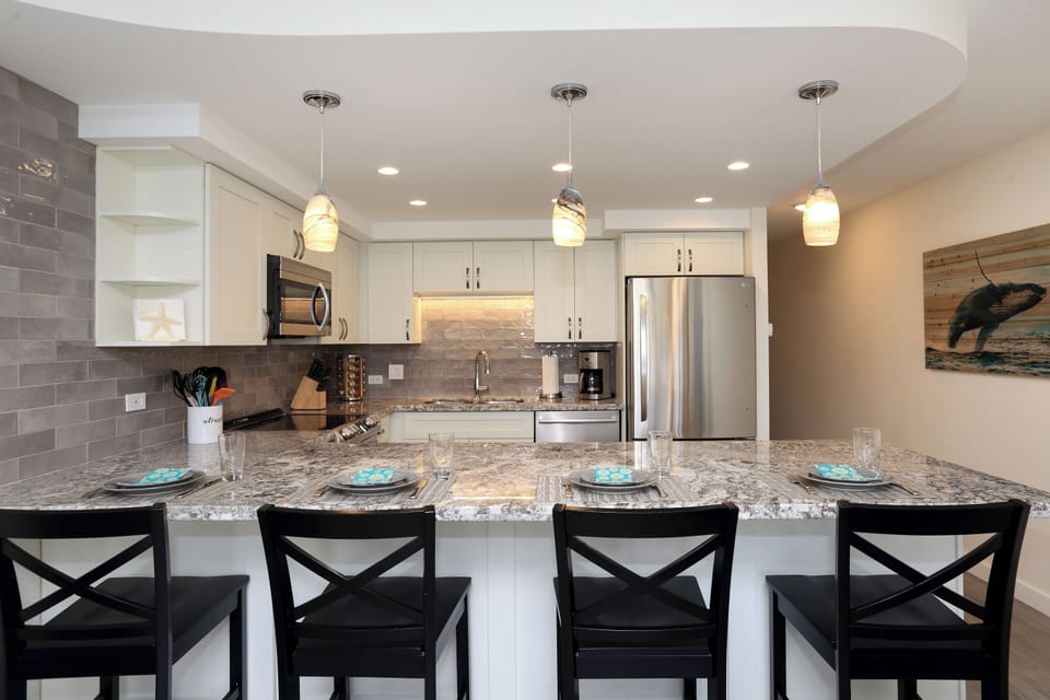 Beautiful kitchen with stainless appliances