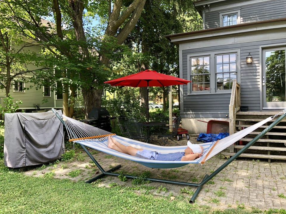 Rear patio