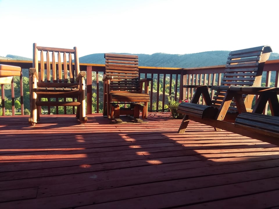 Deck above LaVern Johnson Park