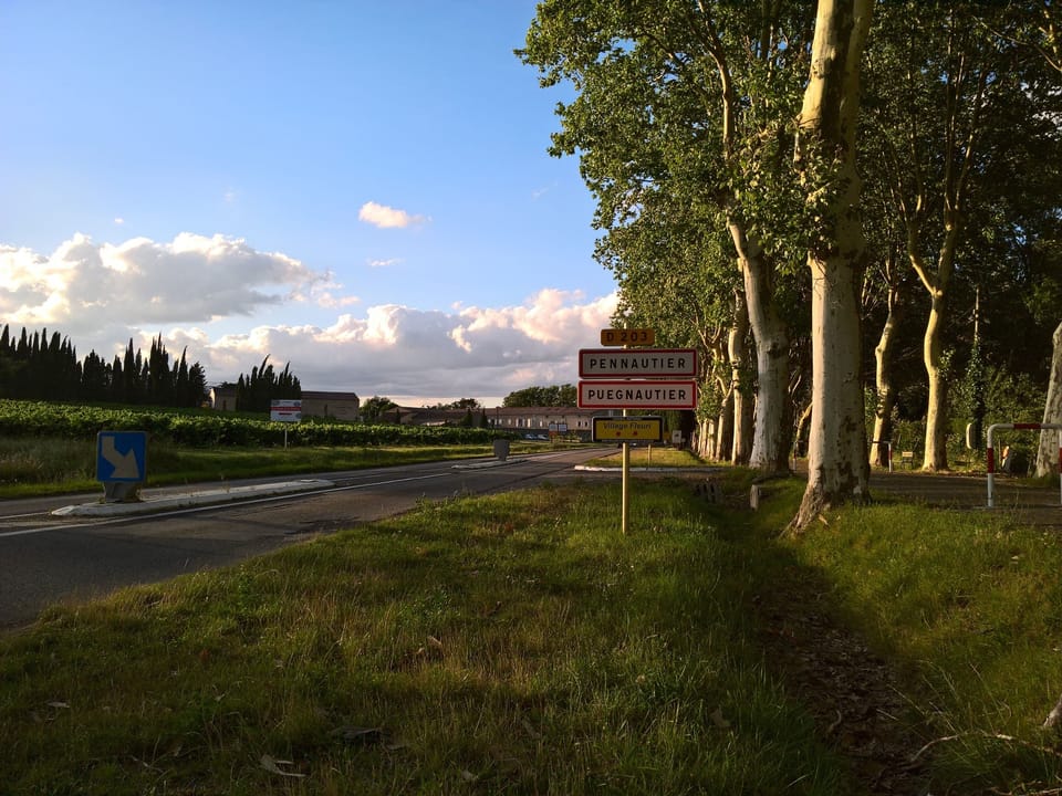 Road entering the village