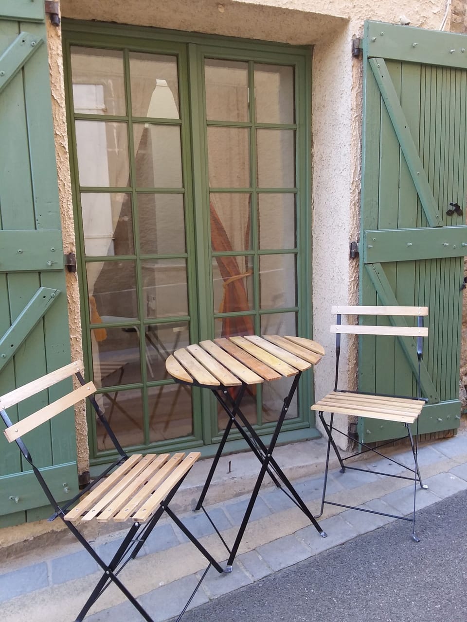 Outside French doors