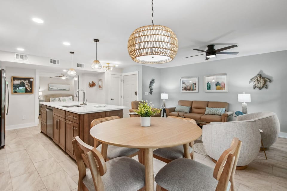 Dining Area with Slider Access to Private Covered Patio