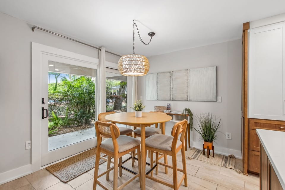 Dining Area with Slider Access to Private Covered Patio