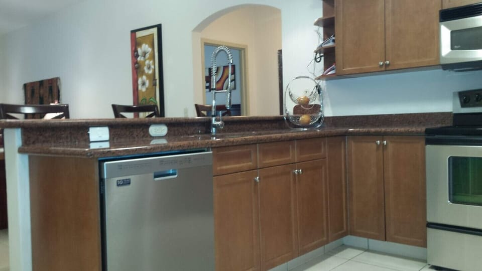 Kitchen with new dishwasher