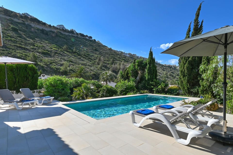 Terrace and pool