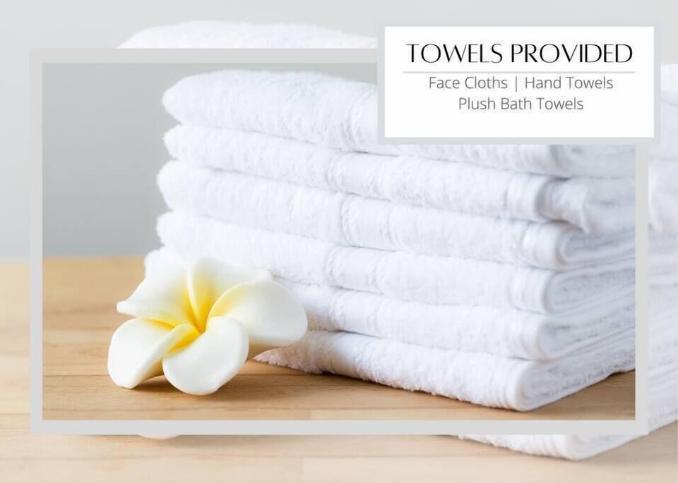 Hotel towels provided!