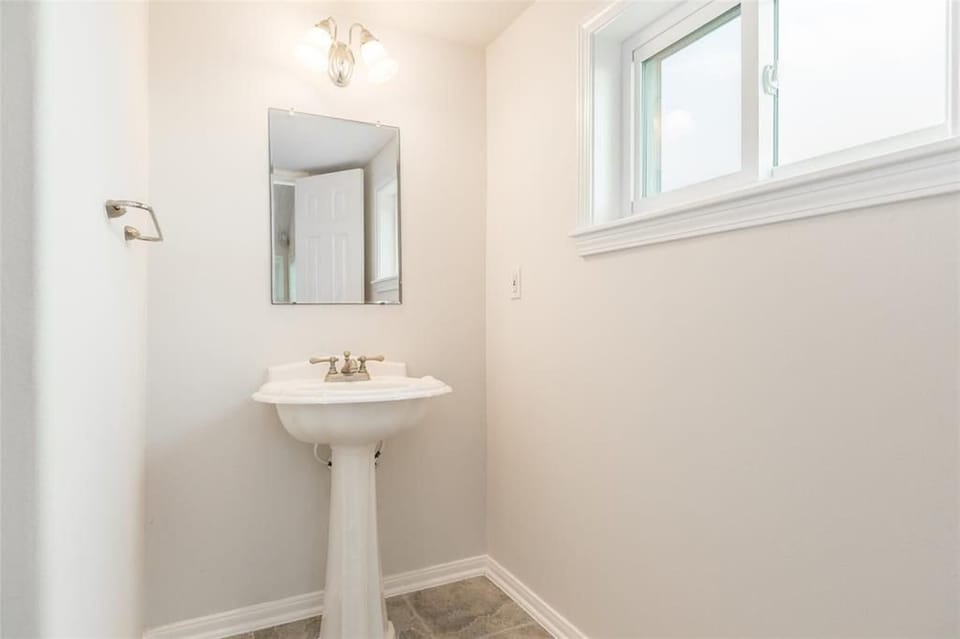 Half Bath in living room