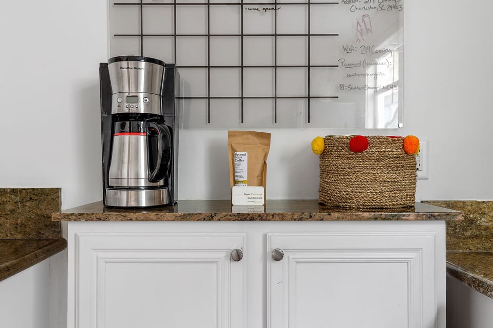 Coffee Pot with Starter Pack of Coffee