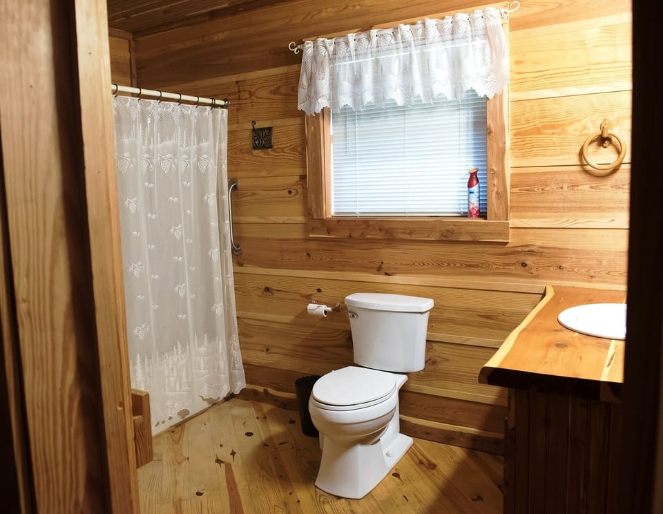Master bath with tub/shower