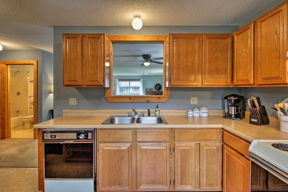 Cleanup will be easy with a full-size dishwasher.
