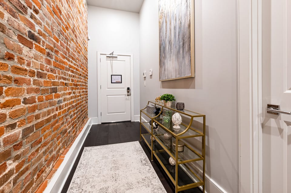 Tastefully decorated entryway.