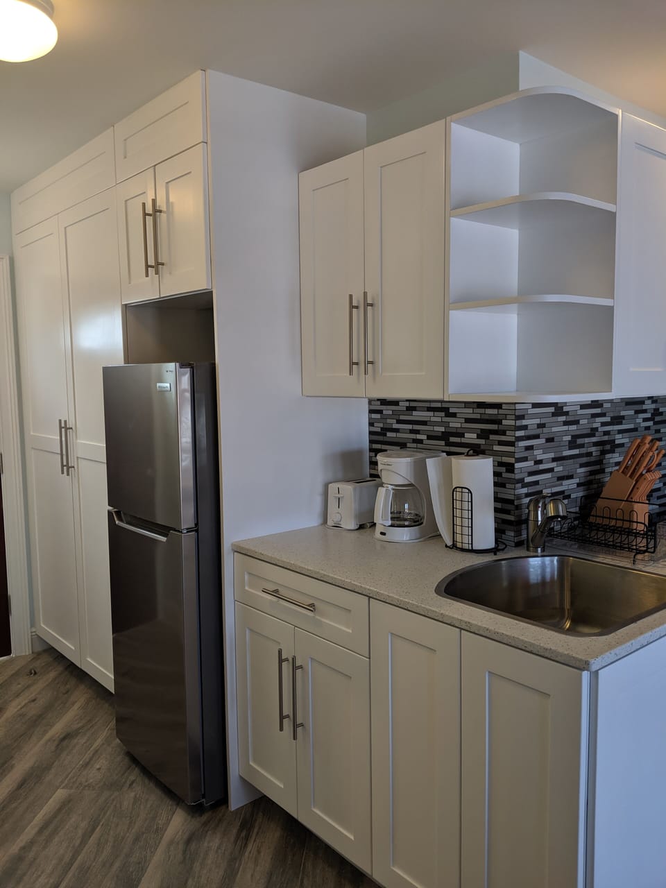 Kitchen and hallway
