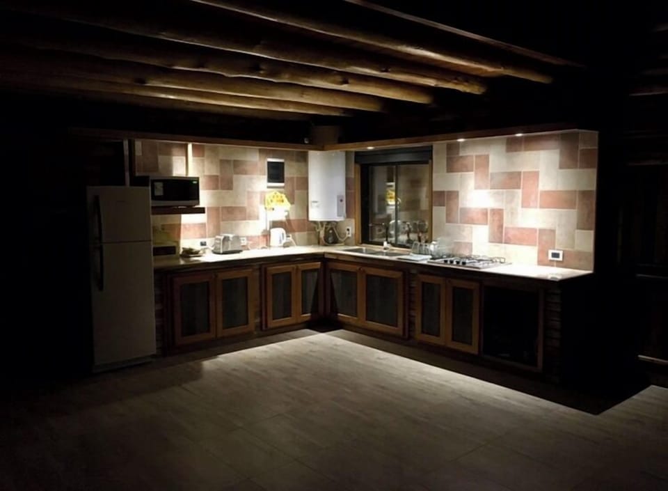 Basic Cabin | Private kitchen | Coffee/tea maker, microwave, oven, stovetop