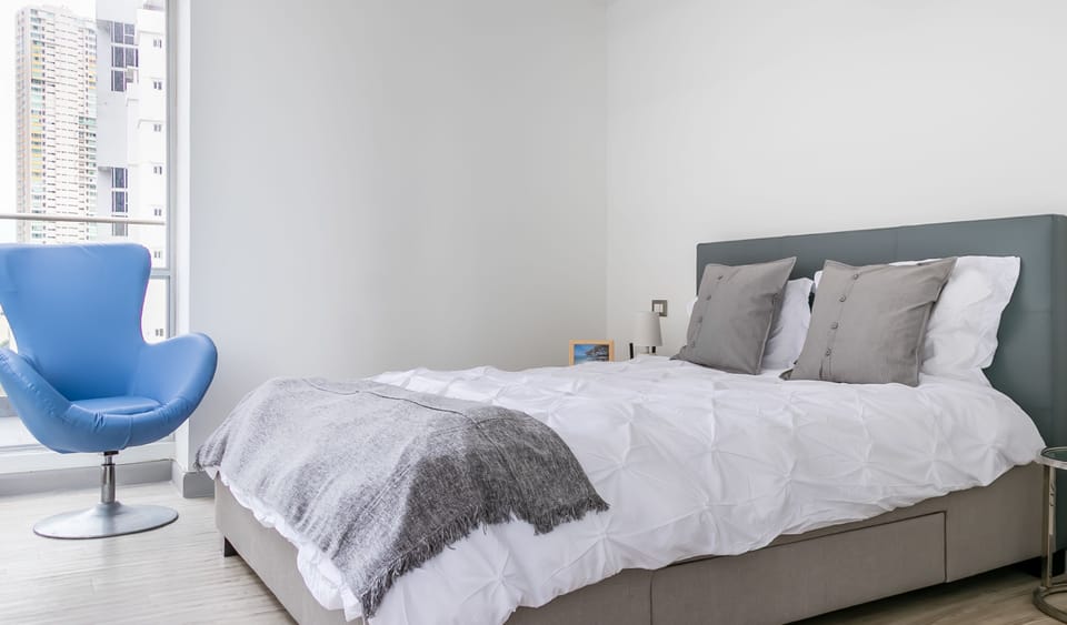 Deluxe Apartment, 2 Bedrooms | 2 bedrooms, down comforters, blackout drapes, soundproofing