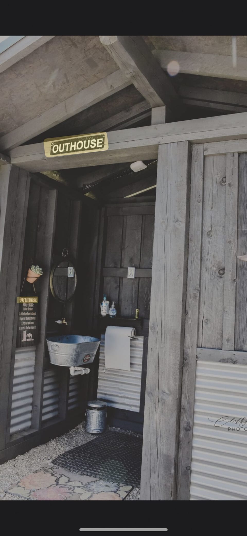 Outhouse Hand washing Sink 