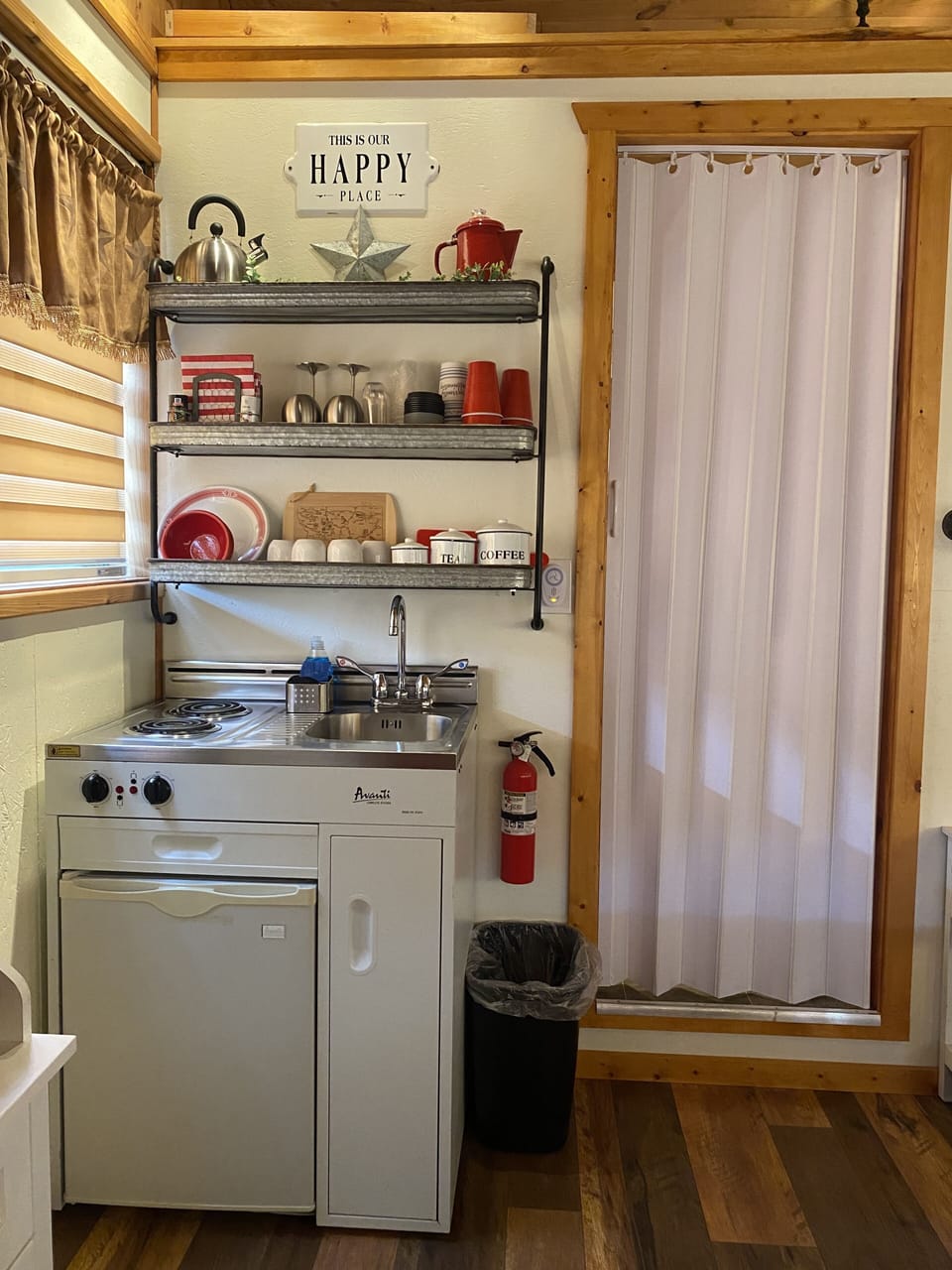 The Kitchenette & entry to Shower Room