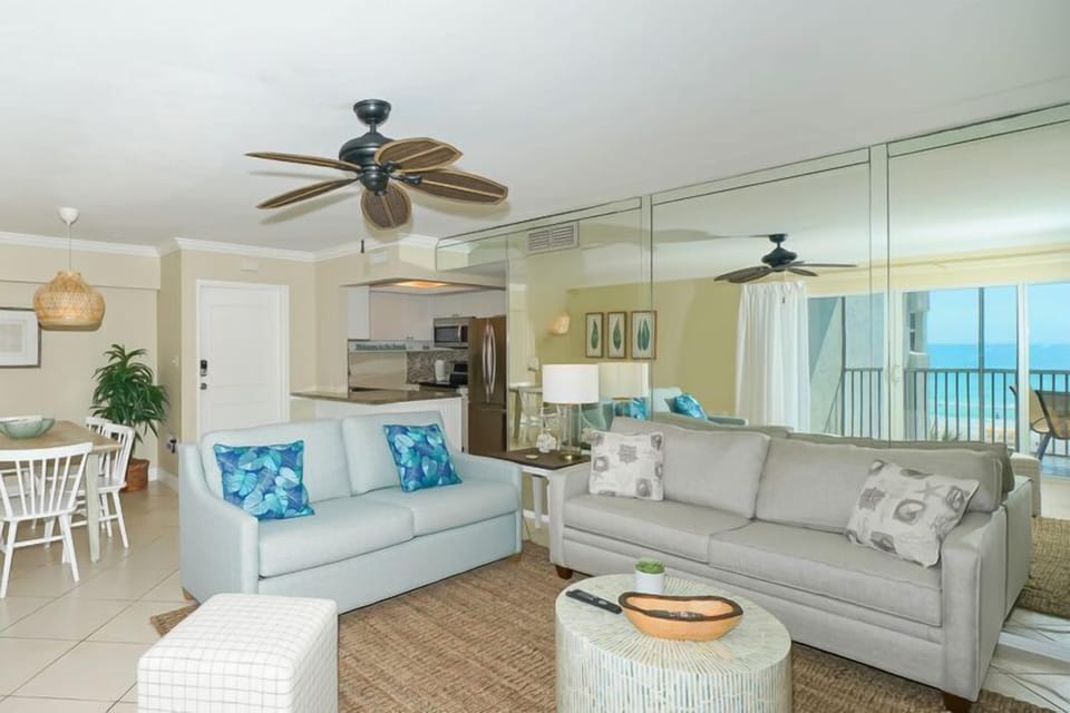 Large living/dining area combined...right next to the kitchen