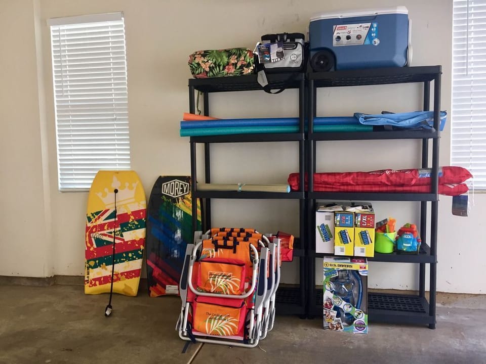 Plenty of beach gear