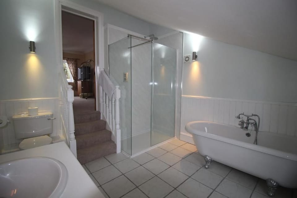 Superior Double Room, 1 King Bed, Bathtub | Bathroom | Shower, free toiletries, hair dryer, slippers