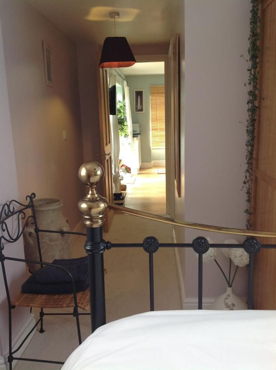 Individually furnished, desk, laptop workspace, blackout drapes