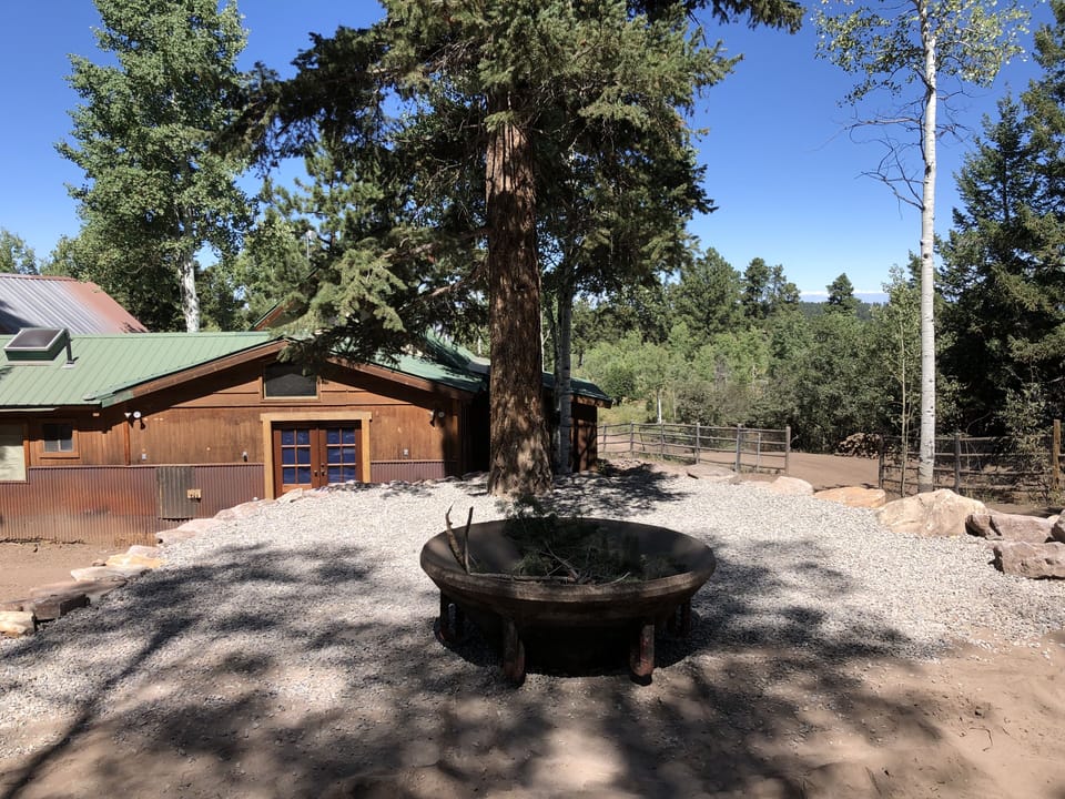 Backyard fire pit