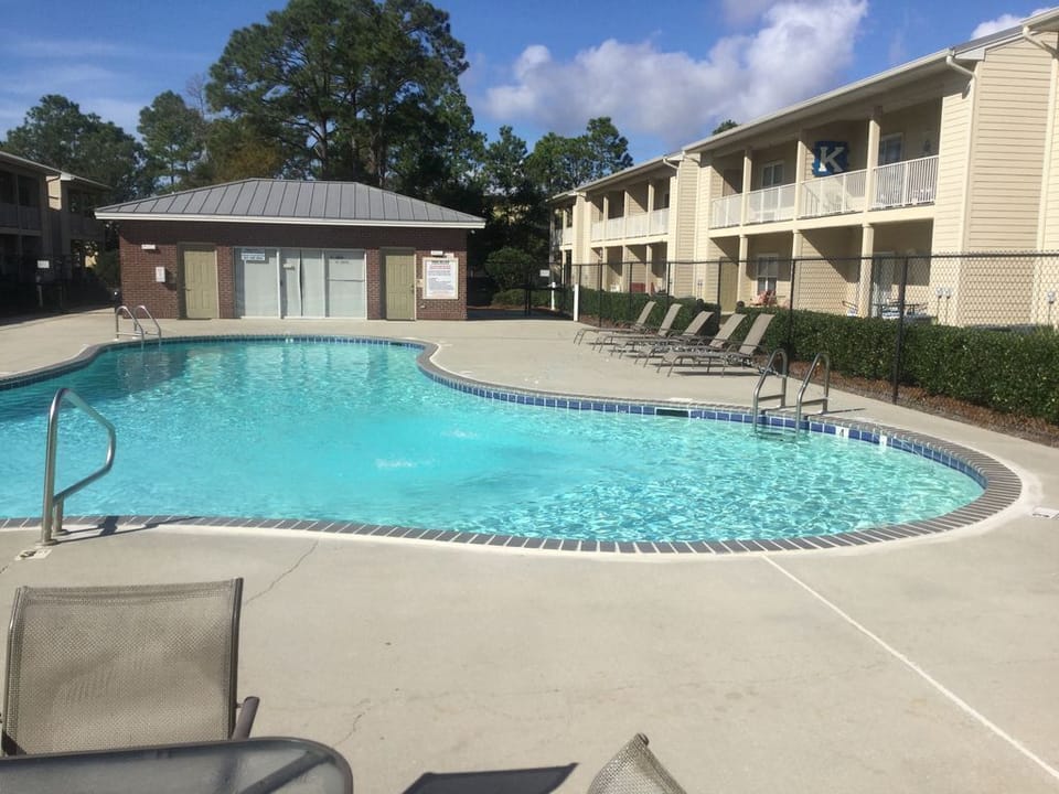 This Condo is the Third Lanai .  Great view of the Pool.