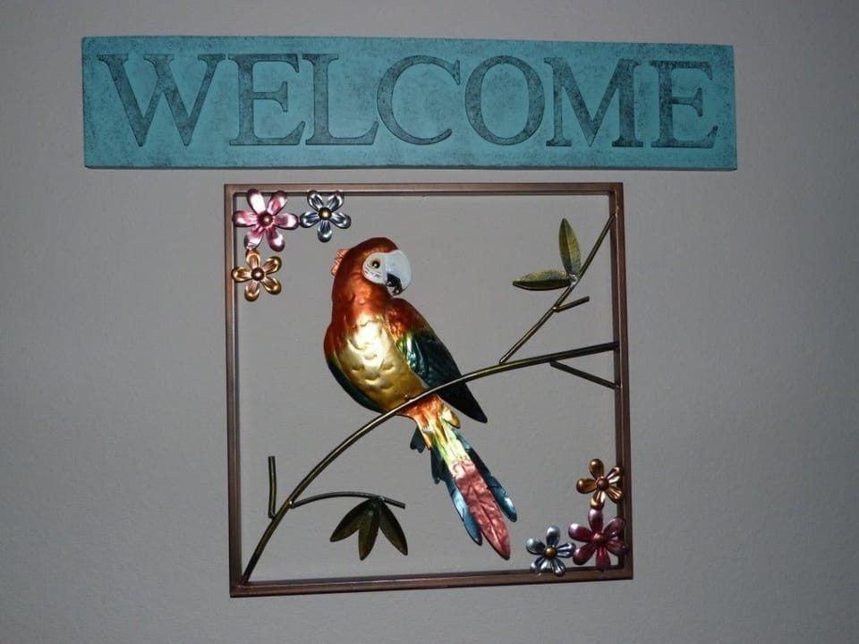 Welcome Plaque as you Enter the Condo. 
 Recognize from Previous Owners Listing.
