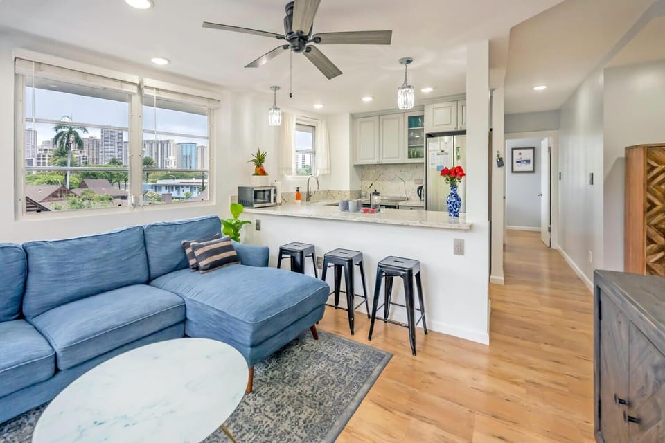 LIVING ROOM: The Kitchen is open to the Living Room, perfect for entertaining!