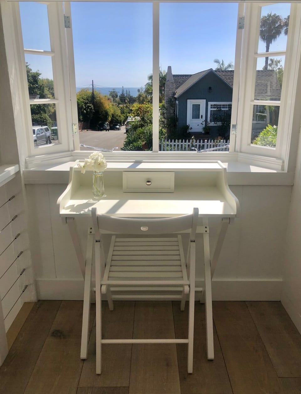 Ocean view workspace