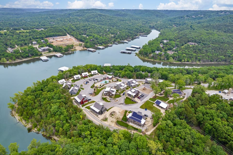 Overhead view of the resort