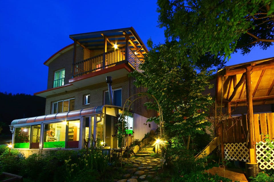 Front of property - evening/night