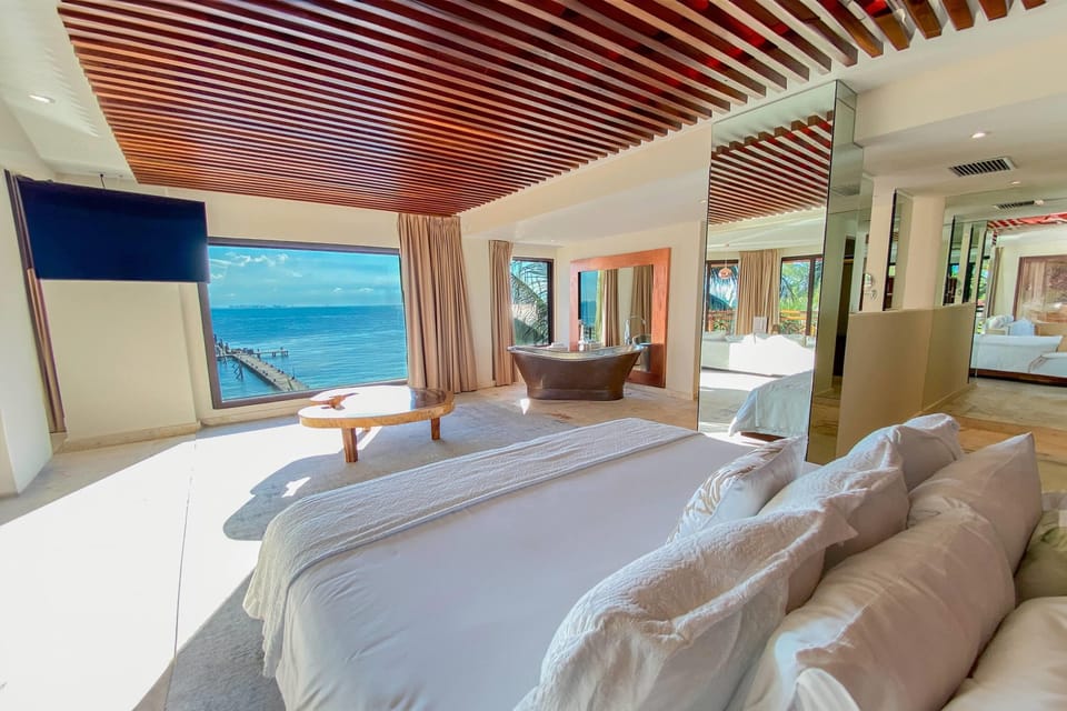 Villa, Multiple Beds, Balcony, Oceanfront | Egyptian cotton sheets, premium bedding, minibar, in-room safe