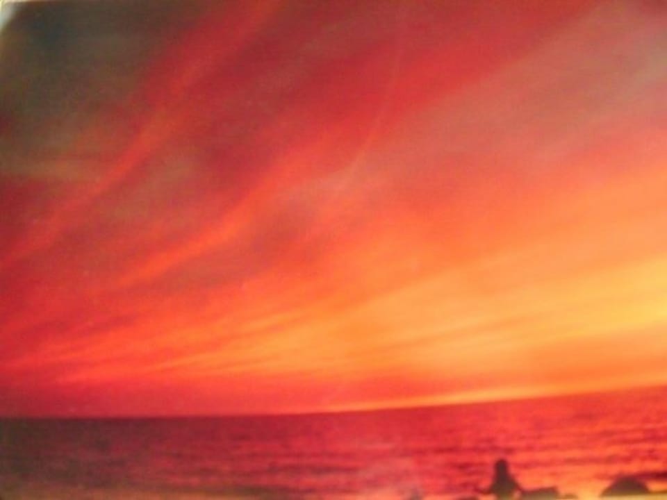 One of the amazing Lake Michigan sunsets from the deck