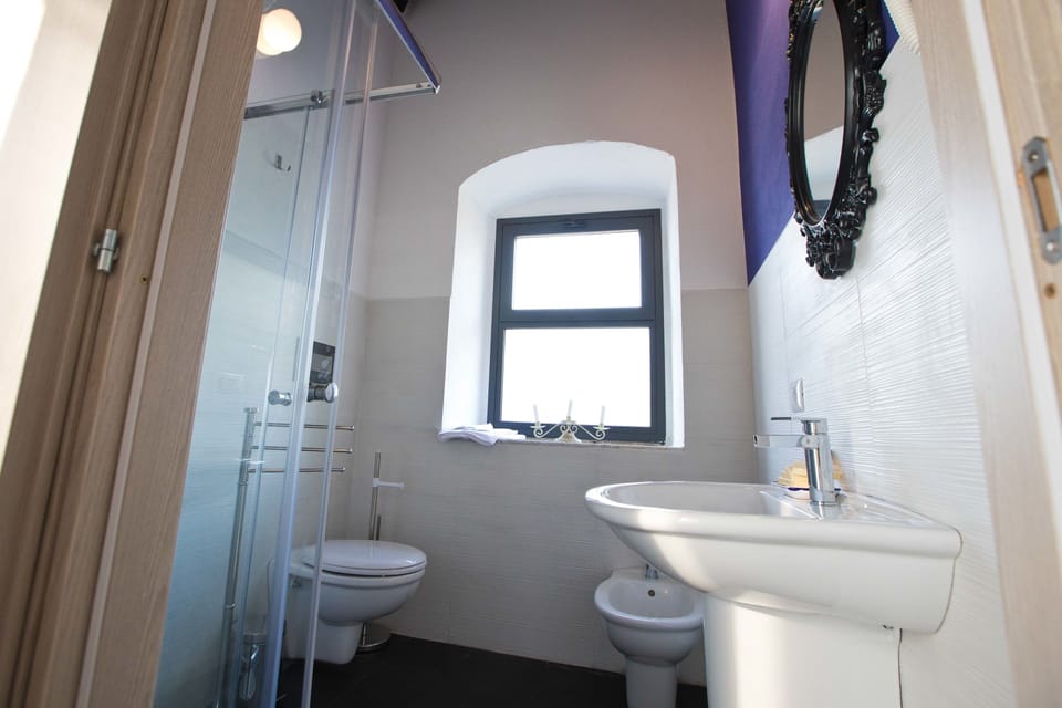 Double Room | Bathroom | Shower, free toiletries, hair dryer, bathrobes