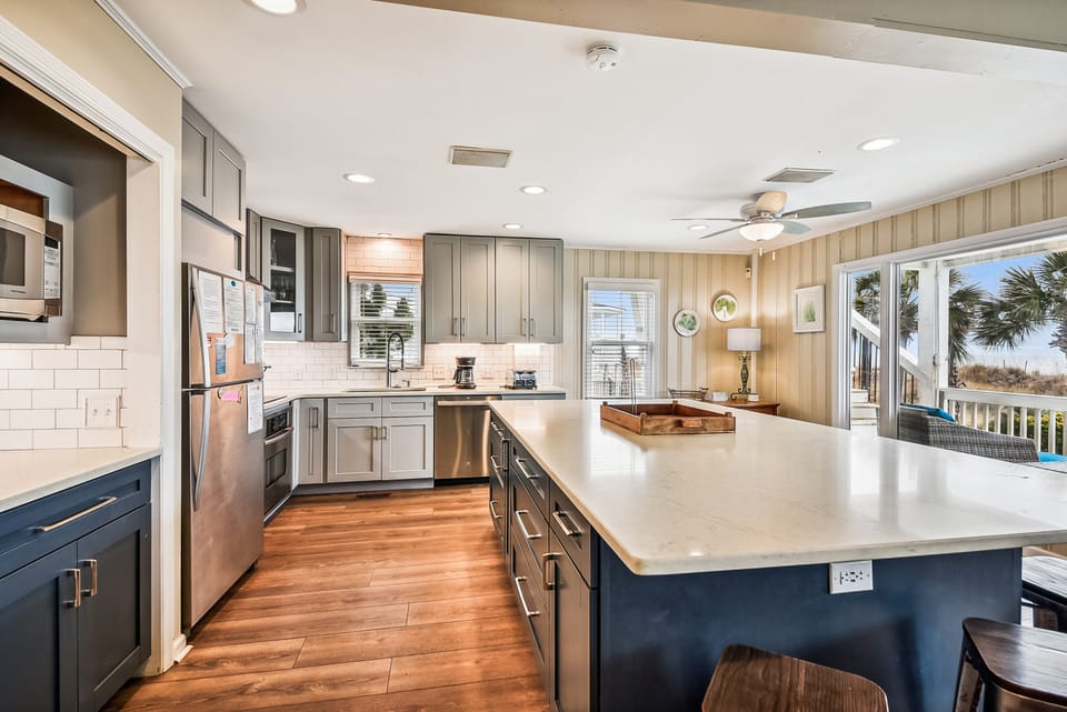 The family chef will love this updated kitchen complete with a huge workspace.