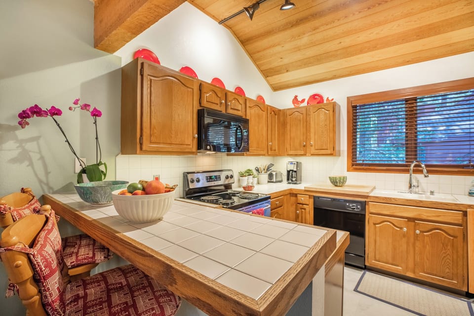 Bright kitchen and generous counter space.