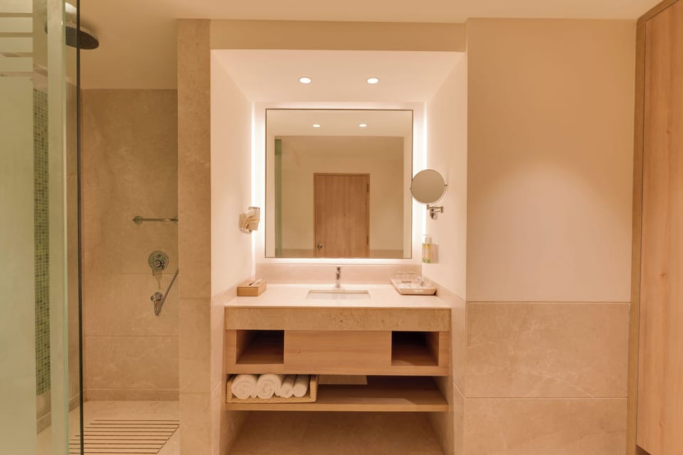 Executive Suite | Bathroom | Free toiletries, slippers, towels
