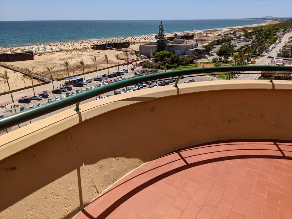 large balcony with sea beach view (270 degrees view)