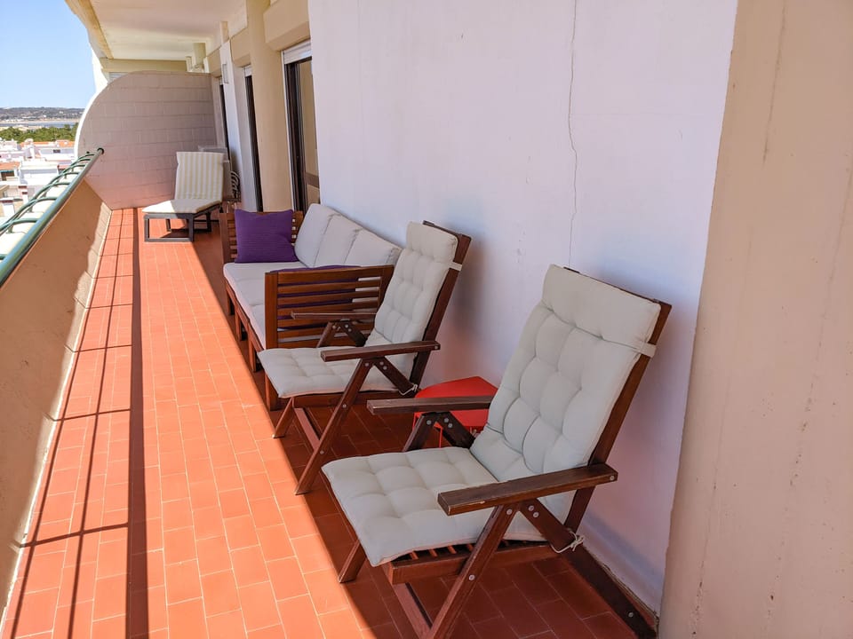 large balcony with sea beach view (270 degrees view)