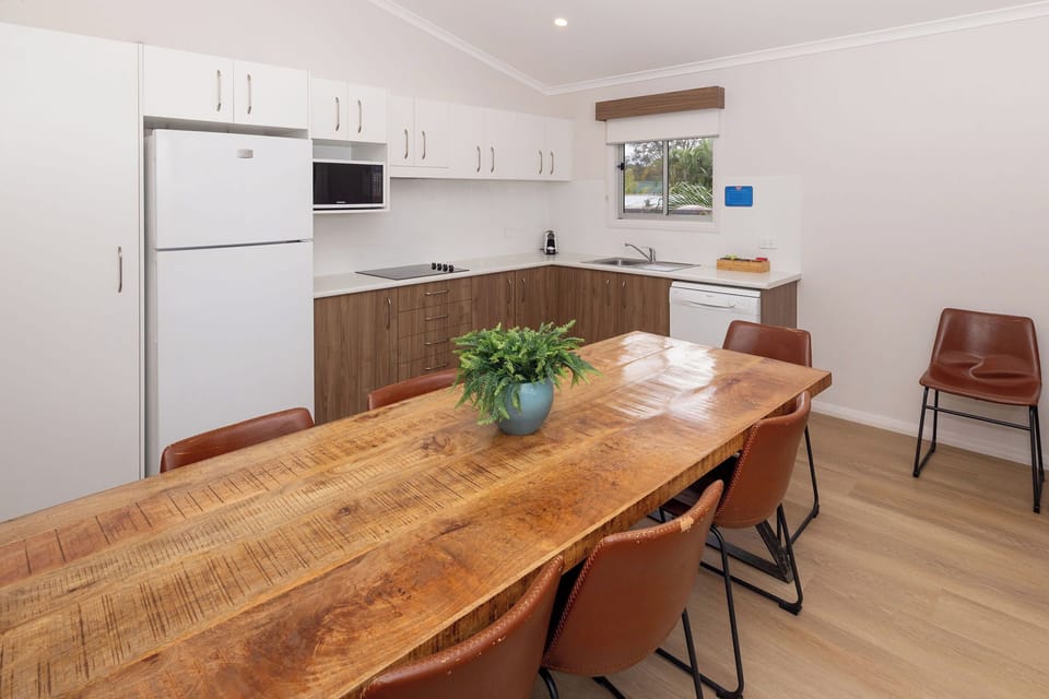3-Bedroom Deluxe Retreat | Private kitchen | Shared fridge, shared microwave
