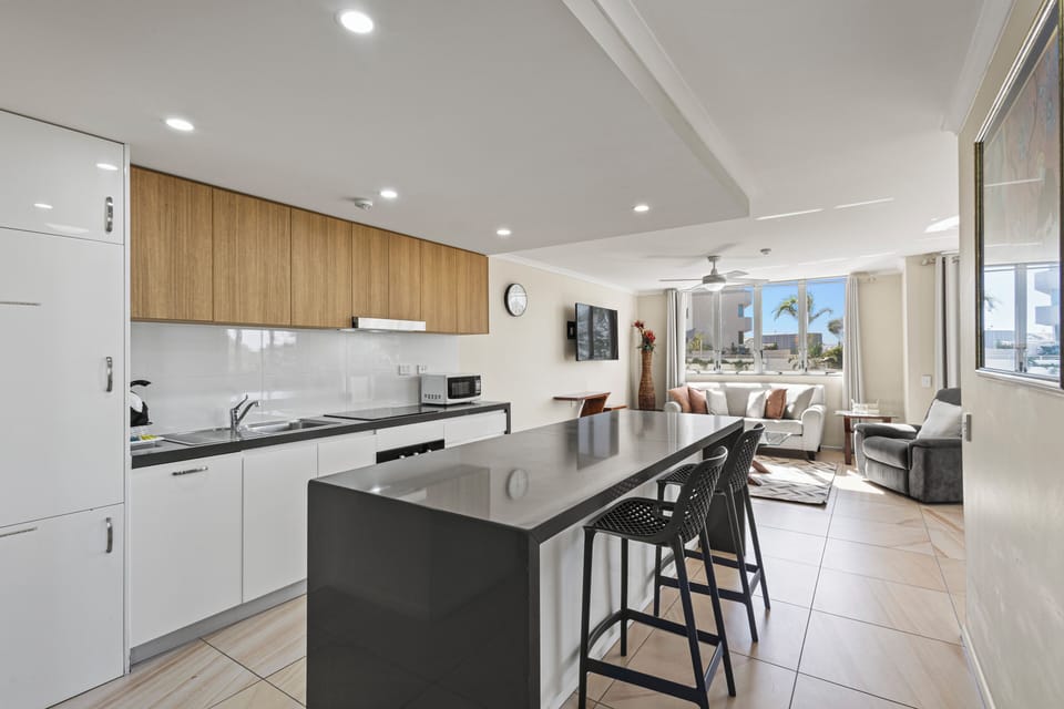 Wheelchair Friendly 3 Bedroom Apartment | Private kitchen | Full-size fridge, microwave, electric kettle, toaster