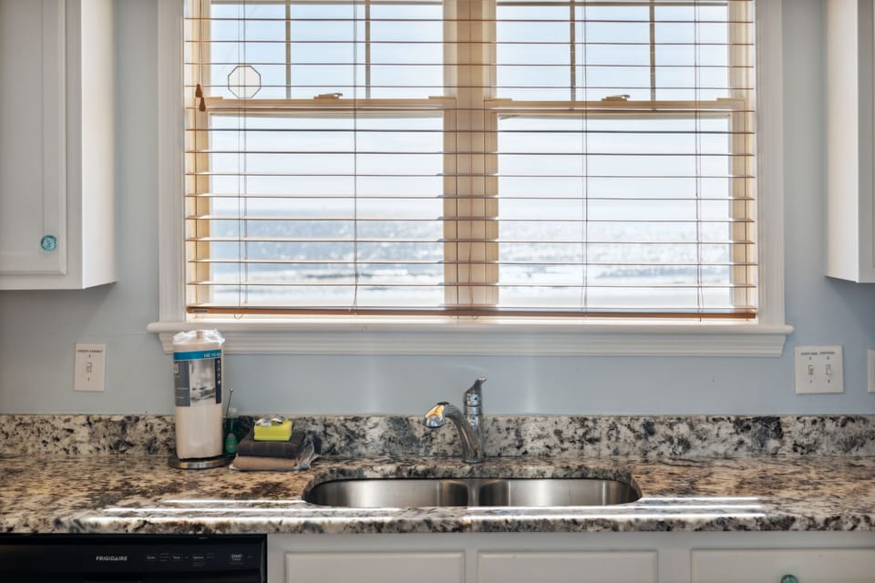 Ocean view from kitchen window