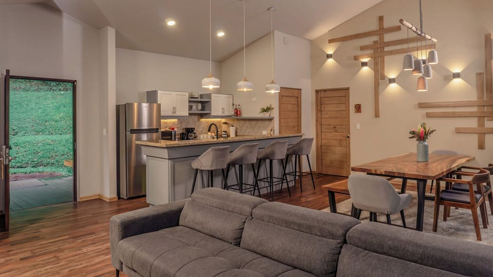 Luxury Villa, 2 Bedrooms, Hot Tub, Mountain View | Private kitchen | Coffee/tea maker, toaster, cleaning supplies