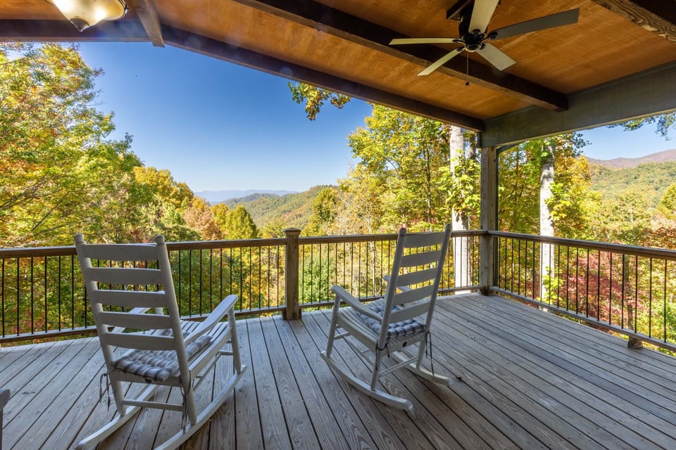 Front Porch - Front porch with rocking chairs