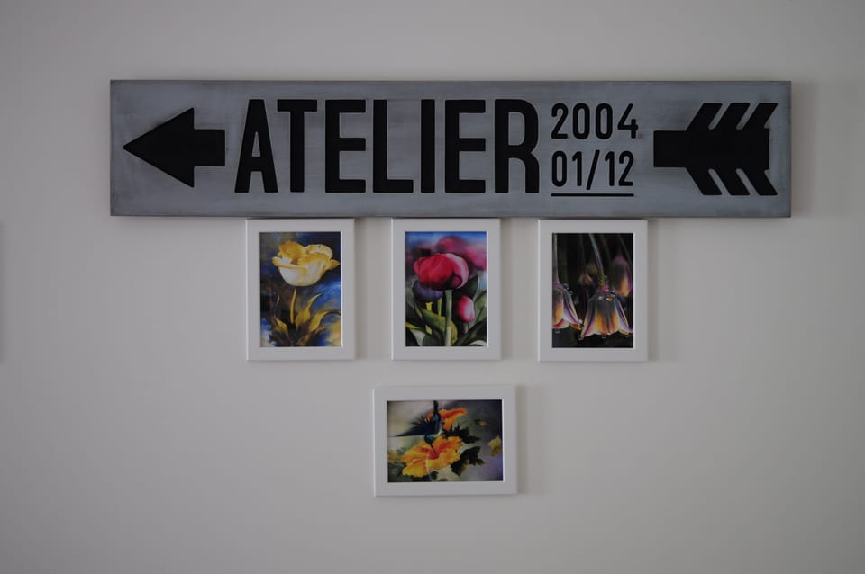 Pormenor da decoraçao da sala de estar e atelier do arquiteto 